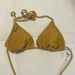 NWT KENDALL & KYLIE Metallic String Bikini M L